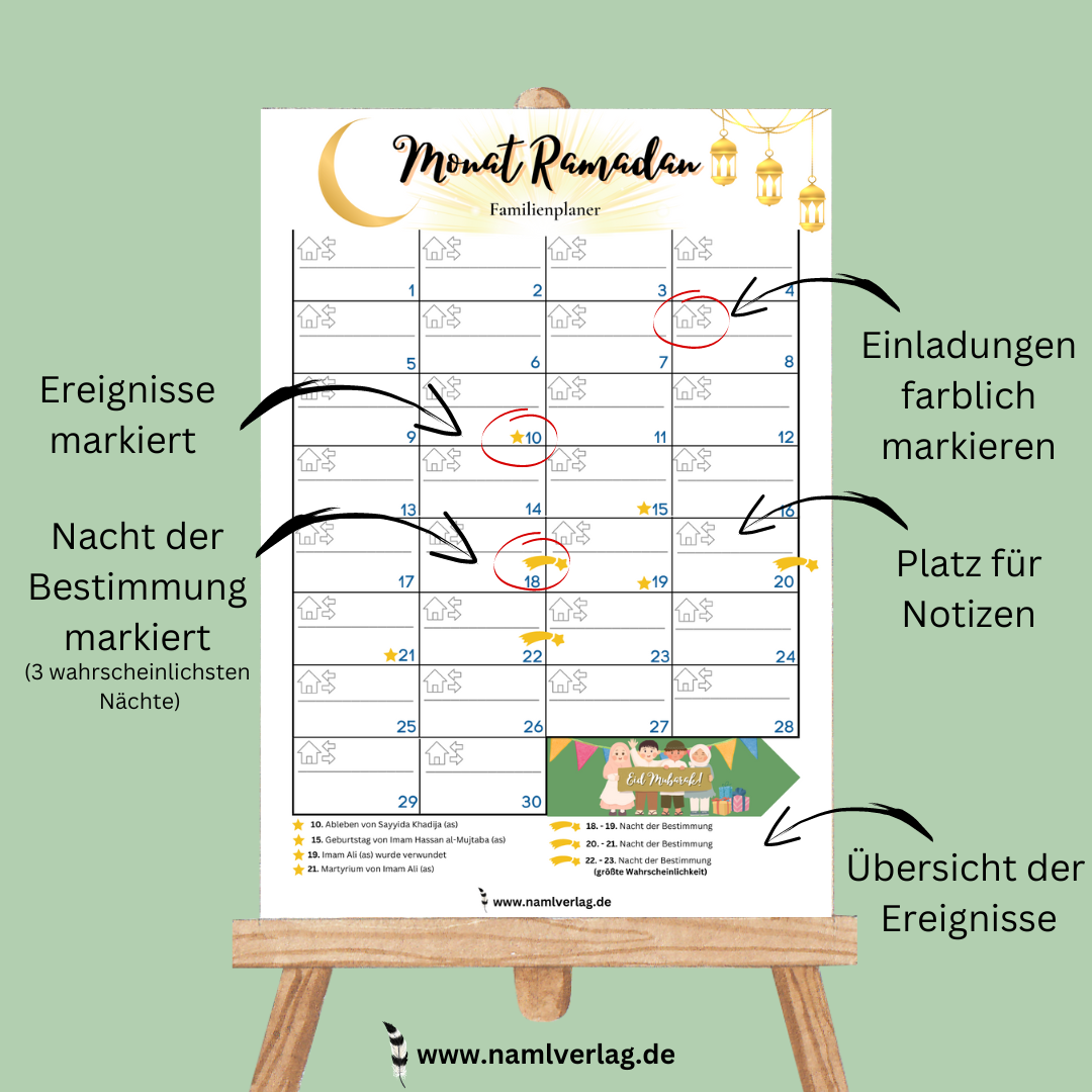 Familienplaner - Monat Ramadan – Bild 2